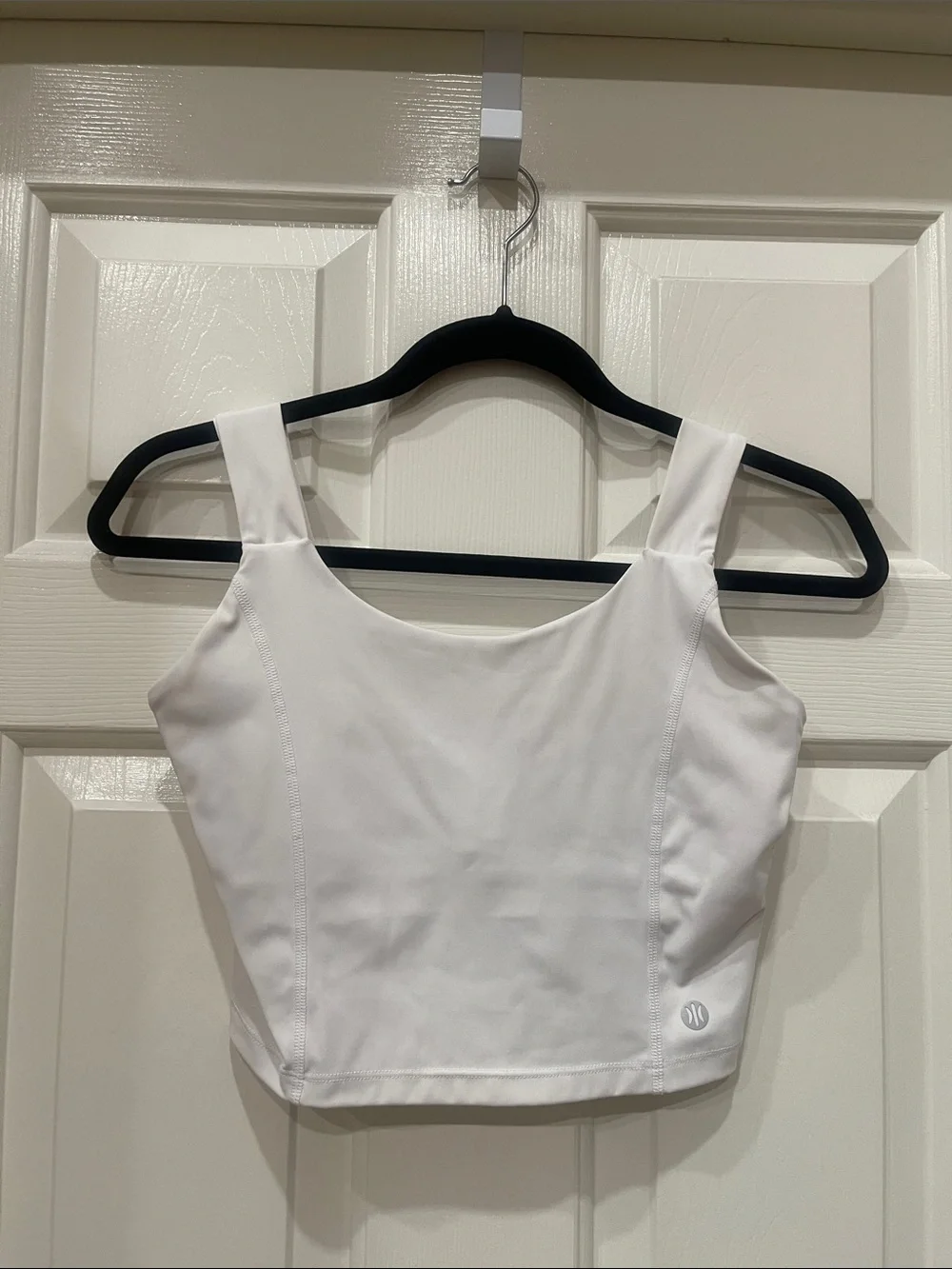 Astoria- White Women's Cropped Workout Tank Top S:L - Picture 1 of 3
